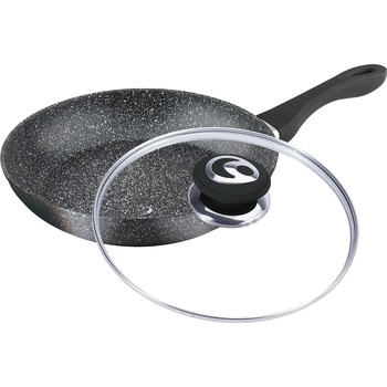 Tigaie cu capac 26cm, interior marmura, Bachmayer, BM7751-26 Tigaie cu capac 26cm, interior marmura, Bachmayer, BM7751-26