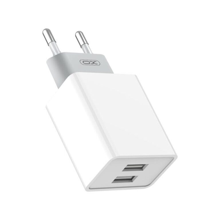 Incarcator retea 2 X USB cu cablu Lightning, XO-L65, 2 X USB, 2.4A, Alb
