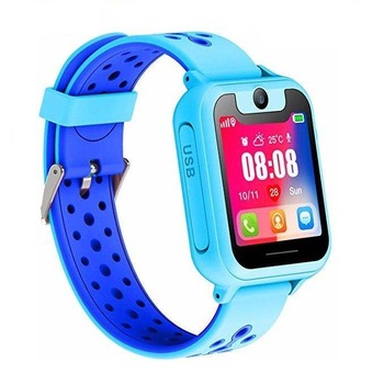 Ceas smartwatch GPS copii iU S6, functie telefon, monitorizare GPS, camera foto, monitorizare spion, lanterna, buton SOS, albastru Ceas smartwatch GPS copii iU S6, functie telefon, monitorizare GPS, camera foto, monitorizare spion, lanterna, buton SOS, albastru
