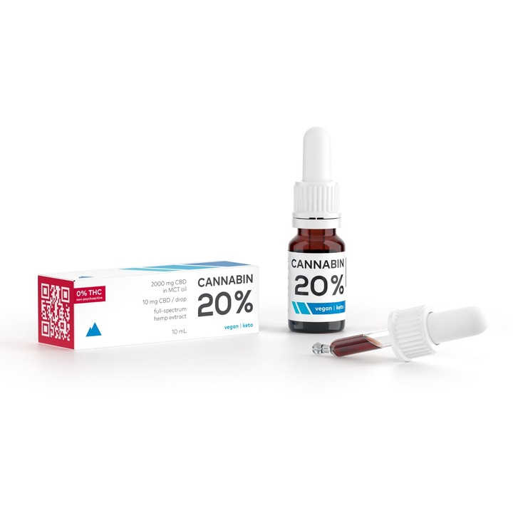 Ulei CBD CANNABIN Drops 20%
