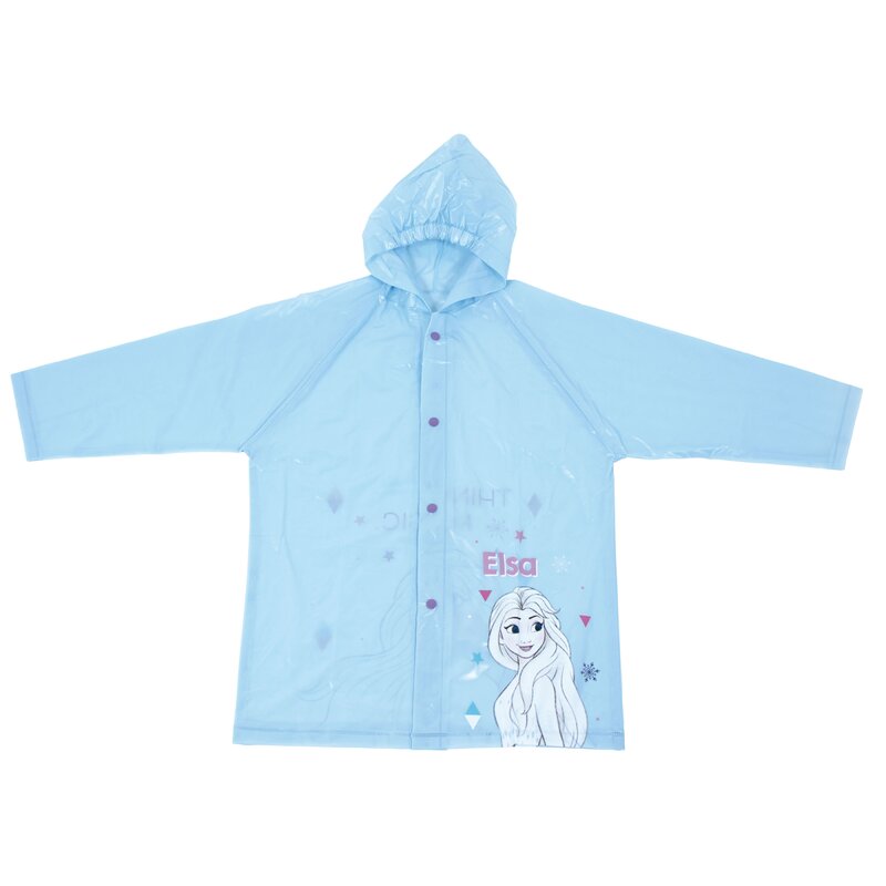 Pelerina de ploaie, PVC, cu imprimeu, Think Magic, albastra