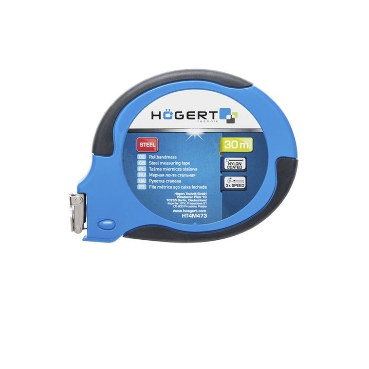 Стоманена ролка 30 м, Hogert, висока устойчивост на износване