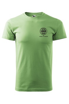 Tricou basic personalizat cu logoul tau prin broderie, bumbac, barbatesc, Dress To Impress, Verde iarba Tricou basic personalizat cu logoul tau prin broderie, bumbac, barbatesc, Dress To Impress, Verde iarba