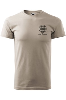 Tricou basic personalizat cu logoul tau prin broderie, bumbac, barbatesc, Dress To Impress, GRI ICE Tricou basic personalizat cu logoul tau prin broderie, bumbac, barbatesc, Dress To Impress, GRI ICE