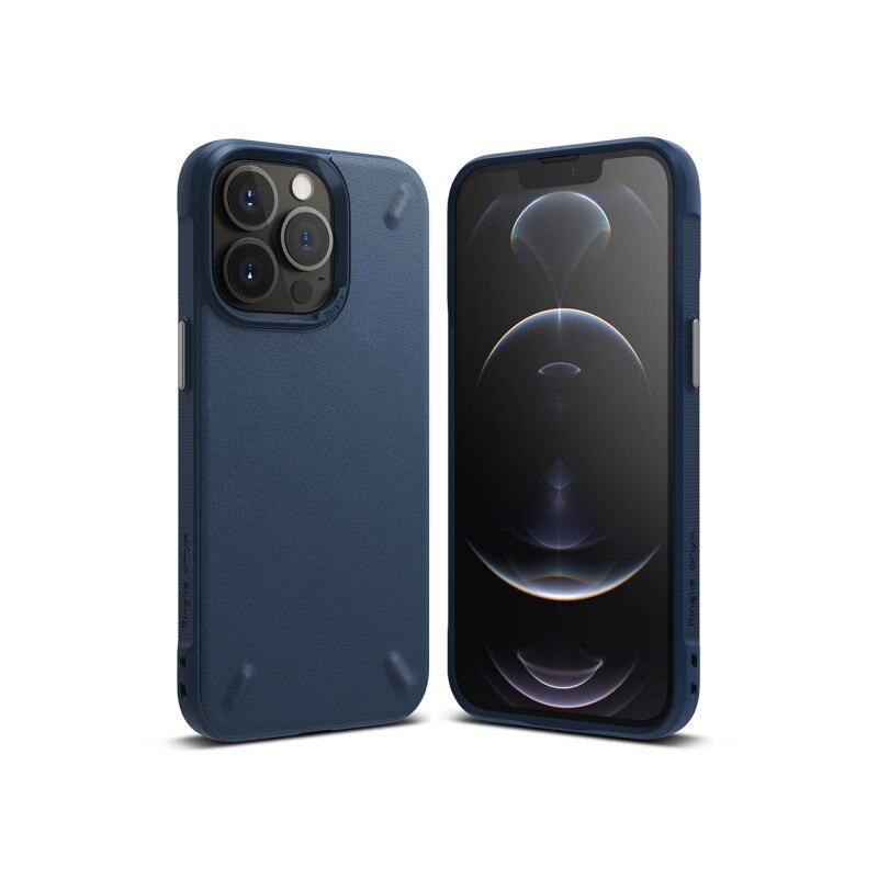 Husa Spate Premium Ringke Fusion Onyx Compatibila Cu iPhone 13 Pro, Albastru Navy