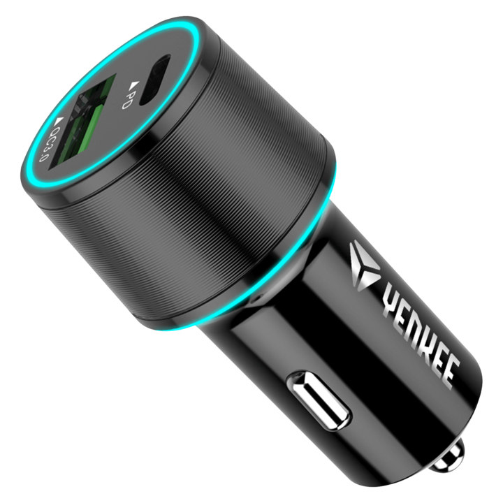 Yenkee YAC 2142 QC 3.0 a PD 18W autós töltő