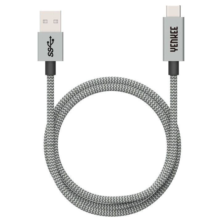 Yenkee YCU 311 GY kábel USB A 3.1 / C 1m