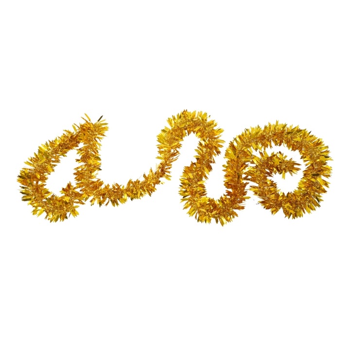 Коледен гирлянд Flippy, модел 12 златист, размер 2 м х 6,5 см, материал: PVC фолио, за вътрешно/външно ползване