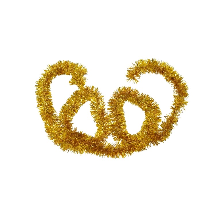 Flippy Karácsonyi girland, 6. modell, arany, méret: 2 m x 5 cm, anyag: PVC fólia, beltéri/kültéri