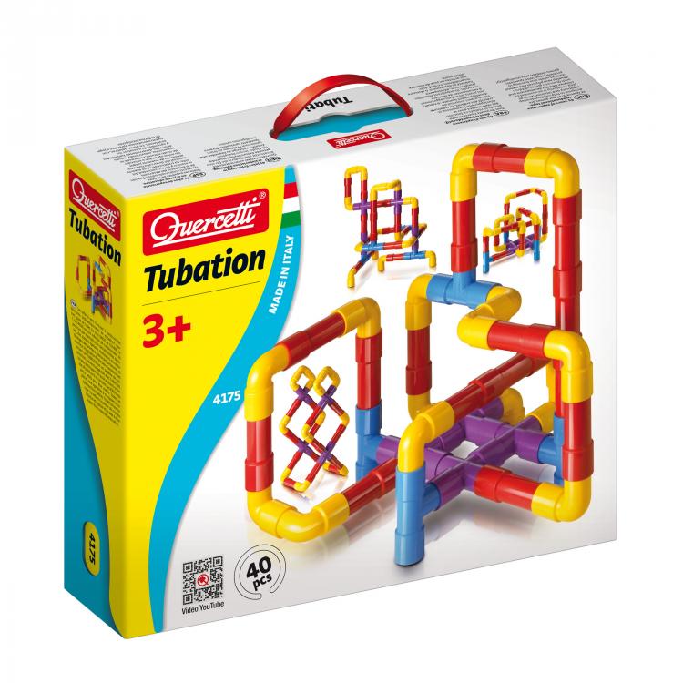 Set de constructie Quercetti Tubation structuri tubulare 3D