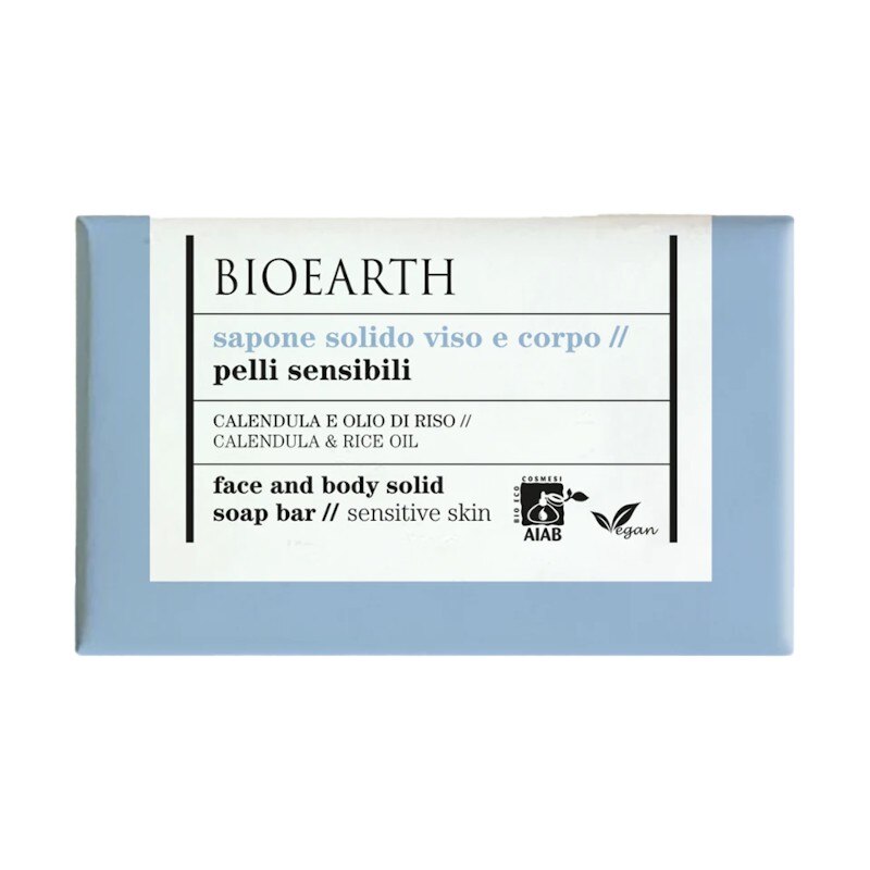 Sapun ten si corp cu Galbenele si Ulei de Orez, Bioearth, 150gr