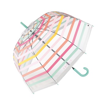 Umbrela femei, Esprit, ES223, Alb / Transparent, 90 cm Umbrela femei, Esprit, ES223, Alb / Transparent, 90 cm