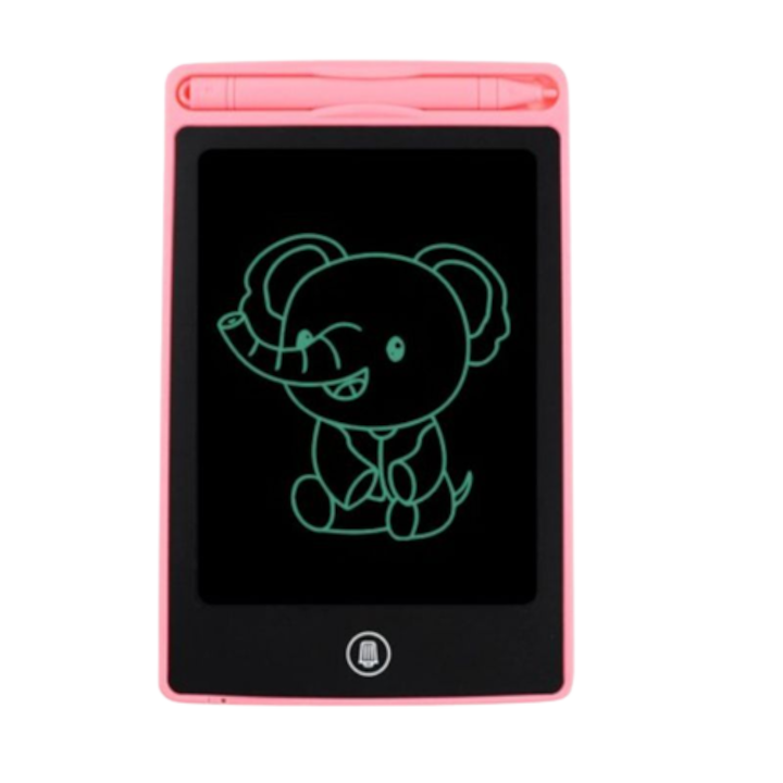 Дигитален таблет 12 инча, за писане и оцветяване с LCD екран, 29 см, розов, 3 години+