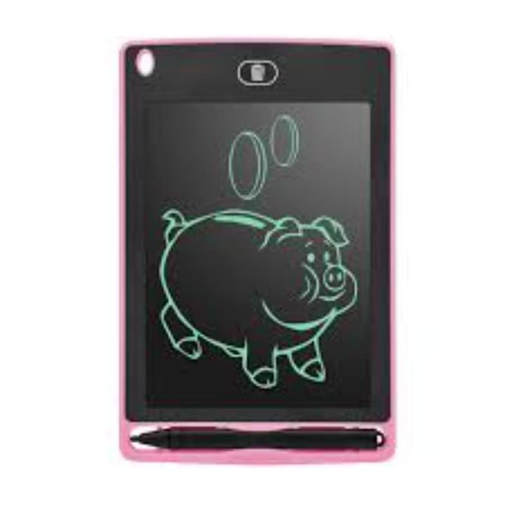 OEM LCD Panel digitális tábla, 10 hüvelyk, íráshoz és színezéshez, 27 cm, rózsaszín, 3 év +
