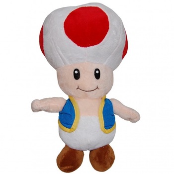 Jucarie din plus Super Mario - Toad, 30 cm Jucarie din plus Super Mario - Toad, 30 cm
