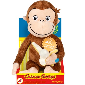Jucarie din plus - Curious George cu banana, 24 cm Jucarie din plus - Curious George cu banana, 24 cm