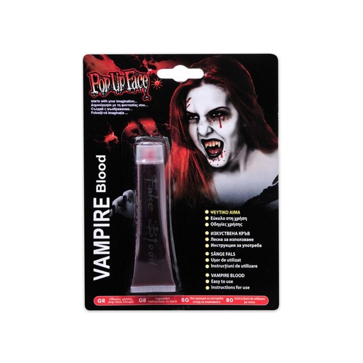 Folyékony hamis vörös vér, Halloween álarc, 26 ml