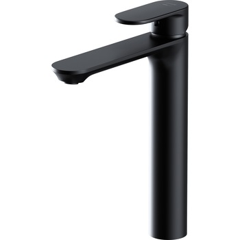 Baterie inalta lavoar Cersanit Crea S951-332, cu aerator, cartus ceramic, Negru