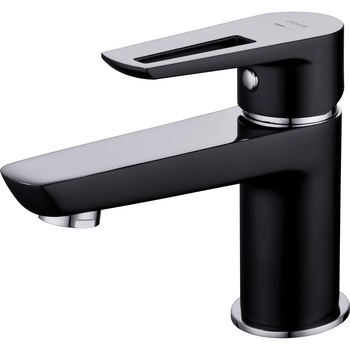 Baterie lavoar Cersanit Mille S951-048, cu aerator, cartus ceramic, Negru Baterie lavoar Cersanit Mille S951-048, cu aerator, cartus ceramic, Negru