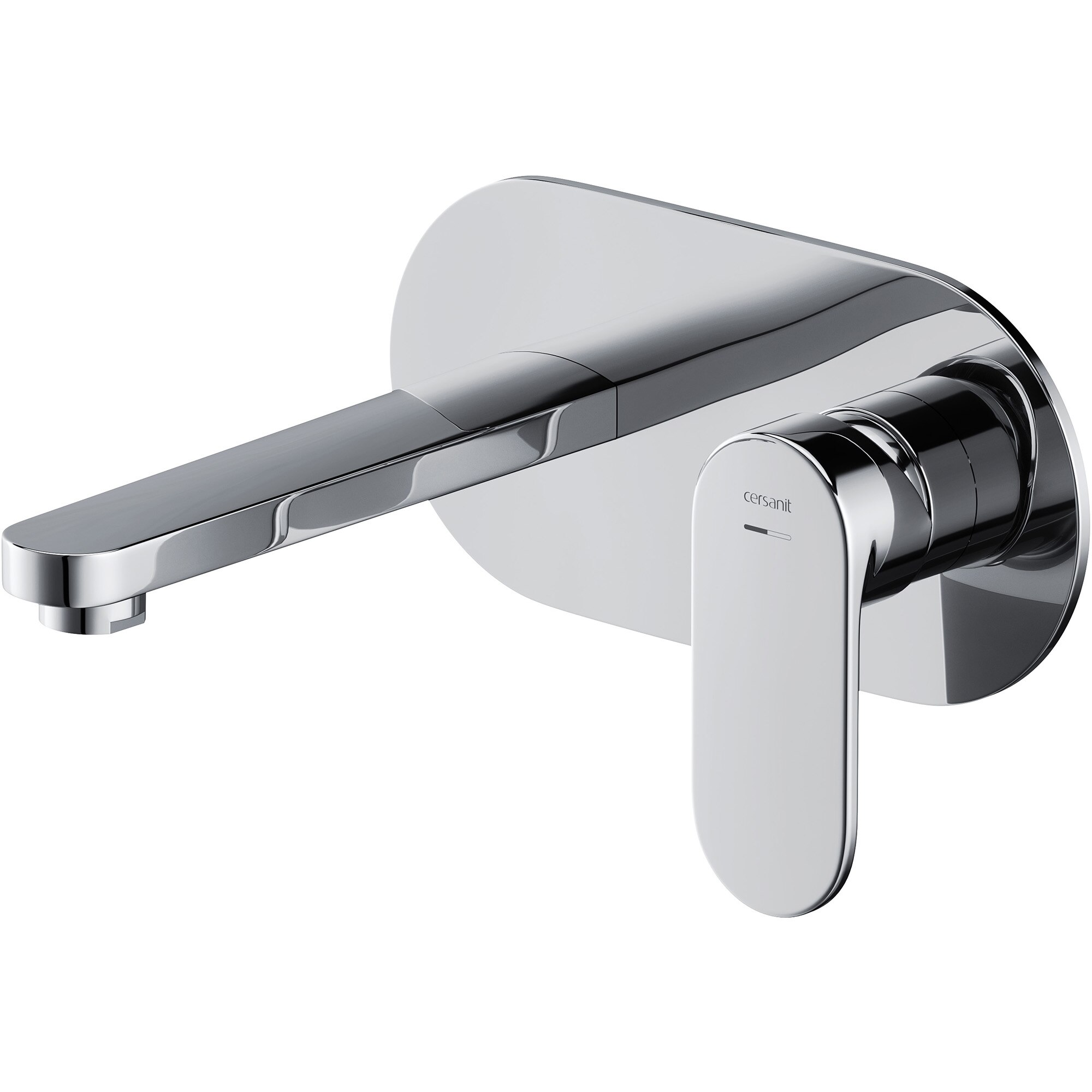 Baterie incastrata lavoar Cersanit Crea S951-330, cu aerator, cartus ceramic, dop Klik-Klak, Crom