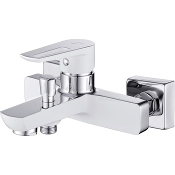 Baterie cada si dus Cersanit Mille S951-008, cu aerator, cap ceramic, Alb Baterie cada si dus Cersanit Mille S951-008, cu aerator, cap ceramic, Alb