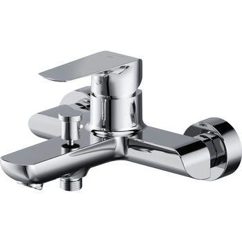 Baterie cada si dus Cersanit City S951-344, cu aerator, cartus ceramic, Crom Baterie cada si dus Cersanit City S951-344, cu aerator, cartus ceramic, Crom