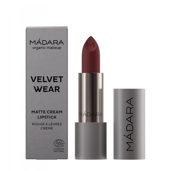 Ruj mat cremos 35 Dark Nude Velvet Wear 4 g Madara Ruj mat cremos 35 Dark Nude Velvet Wear 4 g Madara
