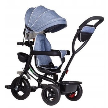 Tricicleta Multifunctionala Cu Maner, Sezut Reversibil si Copertina Ecotoys, negru/gri, 12 luni - 5 Ani Tricicleta Multifunctionala Cu Maner, Sezut Reversibil si Copertina Ecotoys, negru/gri, 12 luni - 5 Ani