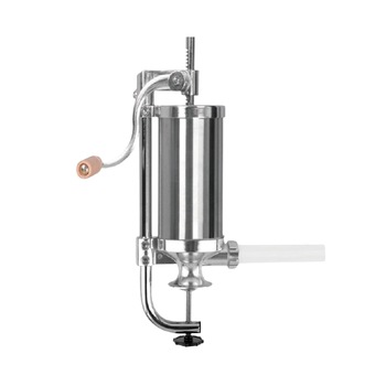 Aparat de Umplut si Facut Carnati, Verticala, Manuala, 5 Palnii, Otel Inoxidabil, Usor de Curatat, Capacitate 4kg, Argintiu Aparat de Umplut si Facut Carnati, Verticala, Manuala, 5 Palnii, Otel Inoxidabil, Usor de Curatat, Capacitate 4kg, Argintiu