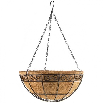 Ghiveci pentru flori din cocos Palisad W-30, dimensiune 30x30x14 cm, cu lant de agatat Ghiveci pentru flori din cocos Palisad W-30, dimensiune 30x30x14 cm, cu lant de agatat