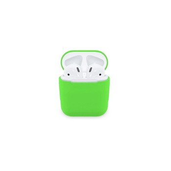 Husa pentru casti Apple AirPods, Verde Husa pentru casti Apple AirPods, Verde