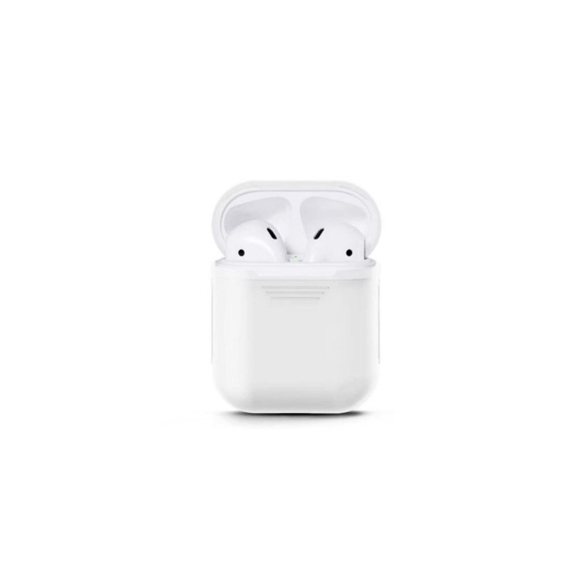 Husa pentru casti Apple AirPods, Alb