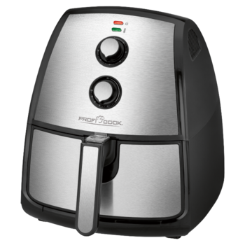 Friteuza cu aer cald ProfiCook PC-FR 1115, capacitate 3.5 kg, gatire fara ulei, termostat reglabil, timer 60 min, maner rece, inox/negru Friteuza cu aer cald ProfiCook PC-FR 1115, capacitate 3.5 kg, gatire fara ulei, termostat reglabil, timer 60 min, maner rece, inox/negru