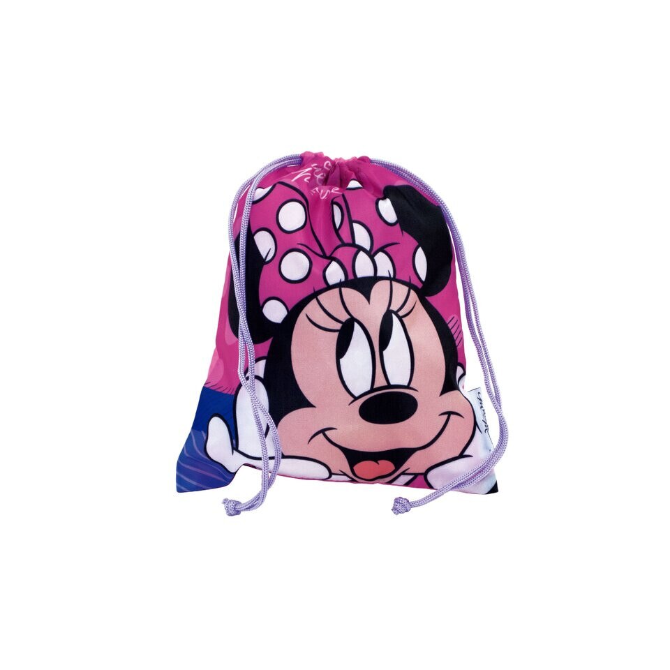 Sac poliester, Minnie Mouse, roz, 26 x 21 cm
