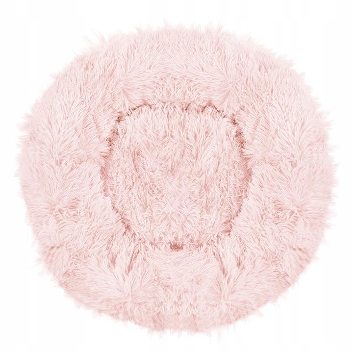 Sersimo macska- és kutyaágy levehető huzattal, világos rózsaszín, átmérő 70cm