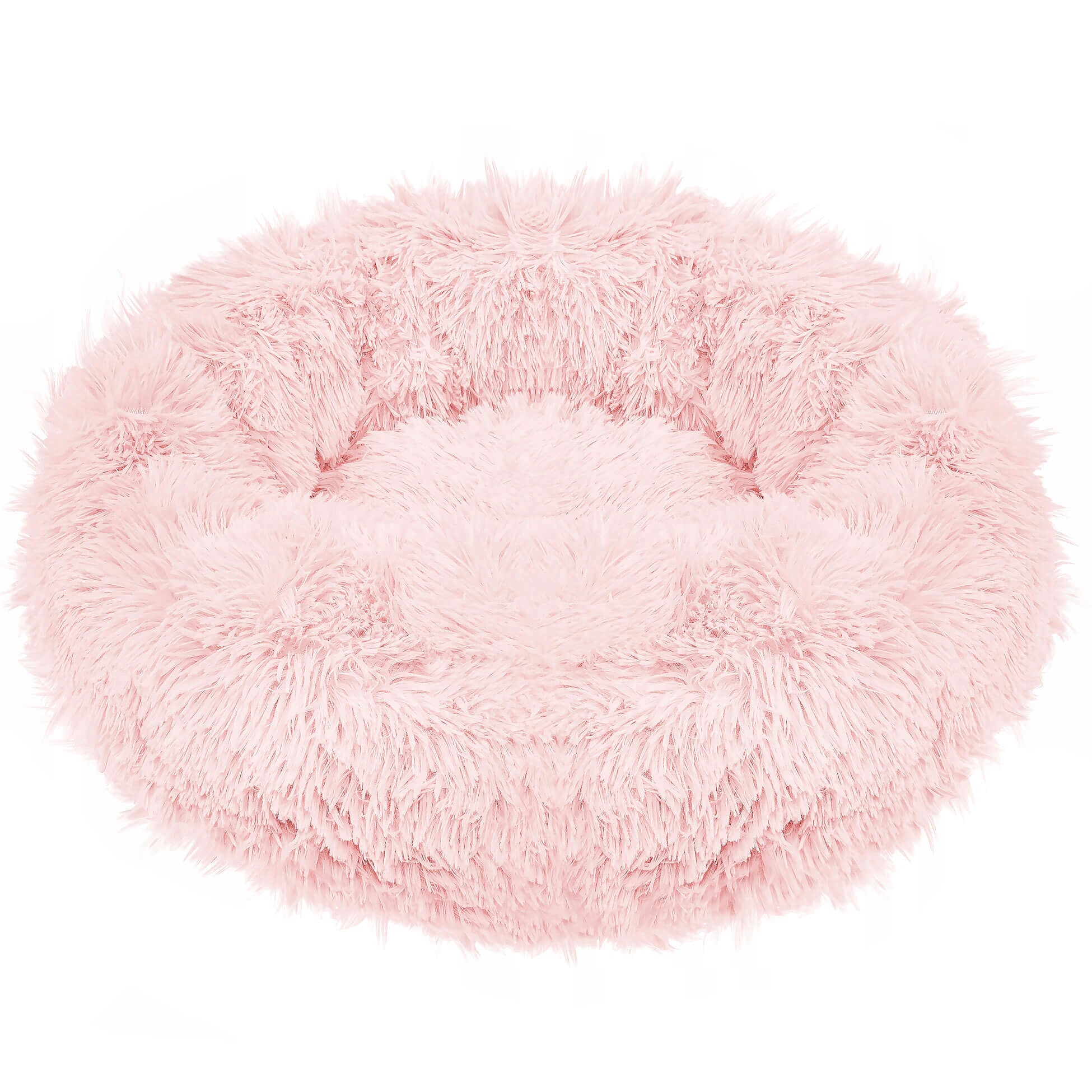 Pat Sersimo pentru caini si pisici, cu husa detasabila, roz deschis, diametru 70cm