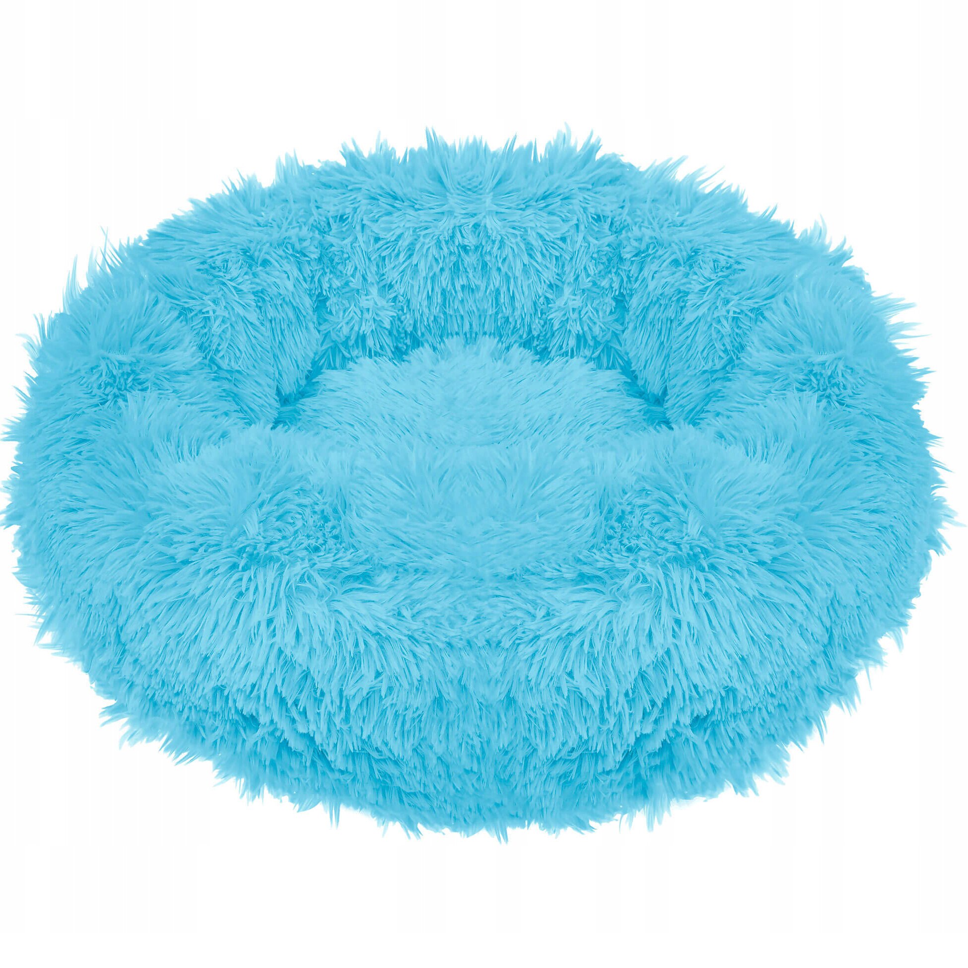 Pat Sersimo pentru caini si pisici, cu husa detasabila, albastru deschis, diametru 60cm