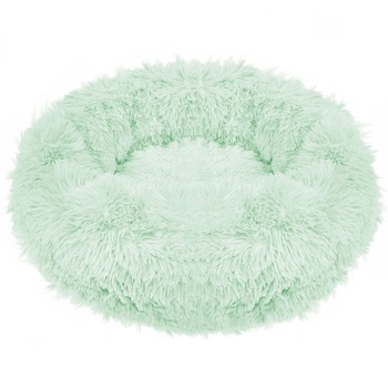 Pat Sersimo pentru caini si pisici, cu husa detasabila, verde menta, diametru 50cm Pat Sersimo pentru caini si pisici, cu husa detasabila, verde menta, diametru 50cm