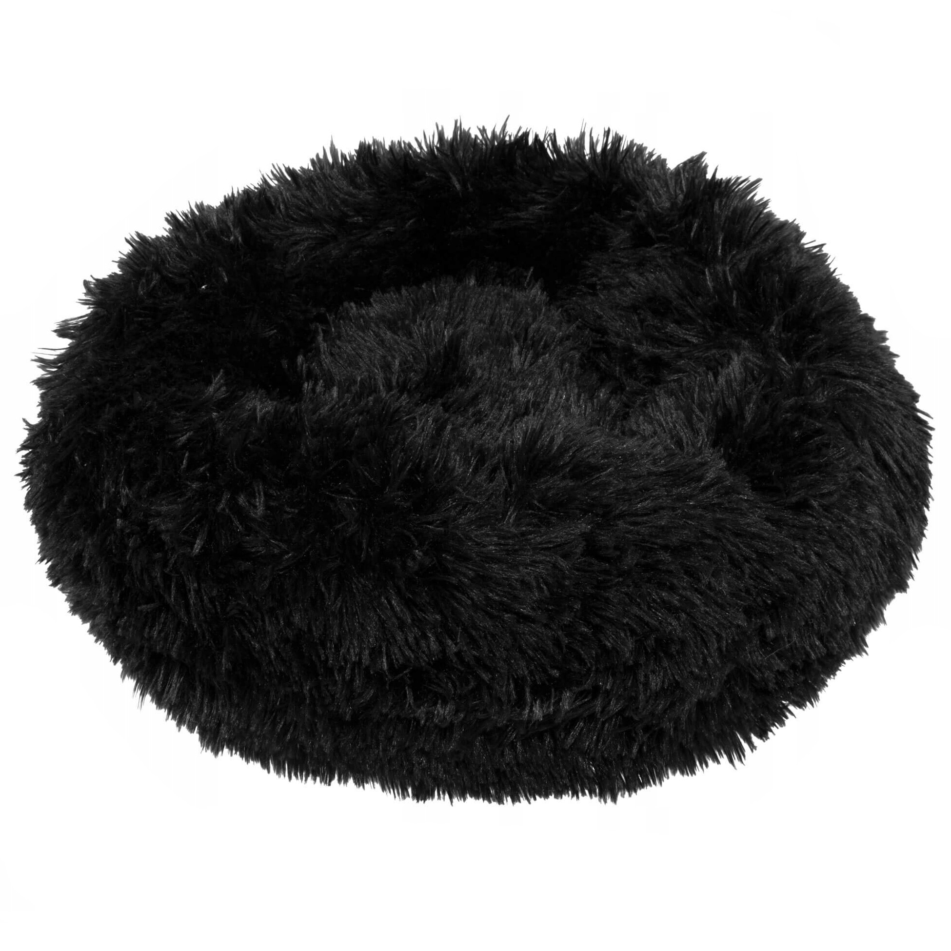 Pat Sersimo pentru caini si pisici, cu husa detasabila, negru, diametru 70cm