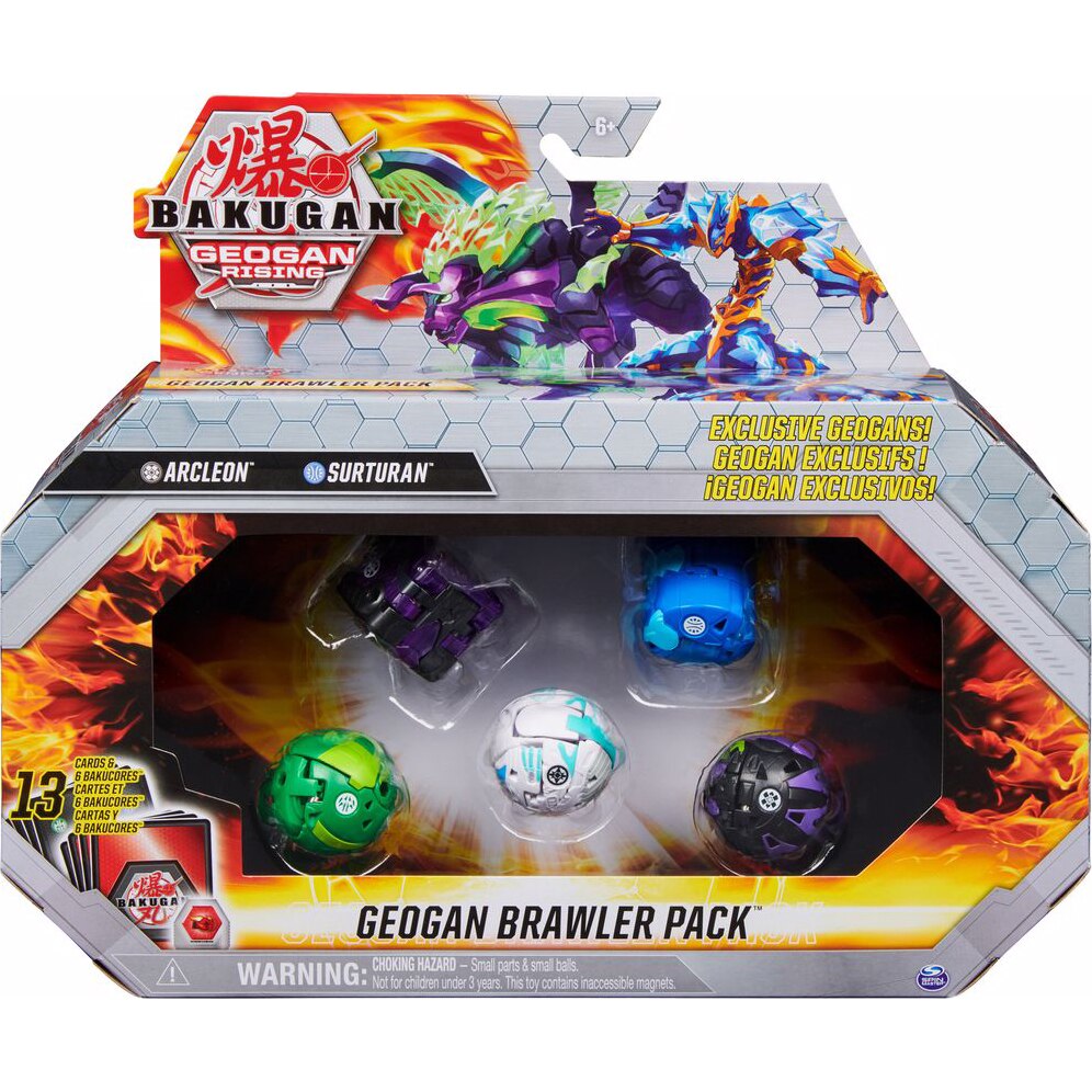 Set de joaca Bakugan Geogan Rising - Brawler, Arcleon si Surturan