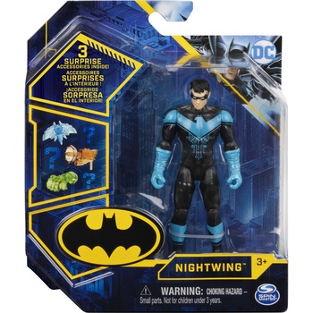 Figurina Batman - Nightwing, cu 3 accesorii, 10 cm Figurina Batman - Nightwing, cu 3 accesorii, 10 cm