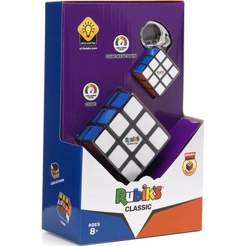Set Rubik's - Cub clasic si breloc, 3x3 Set Rubik's - Cub clasic si breloc, 3x3