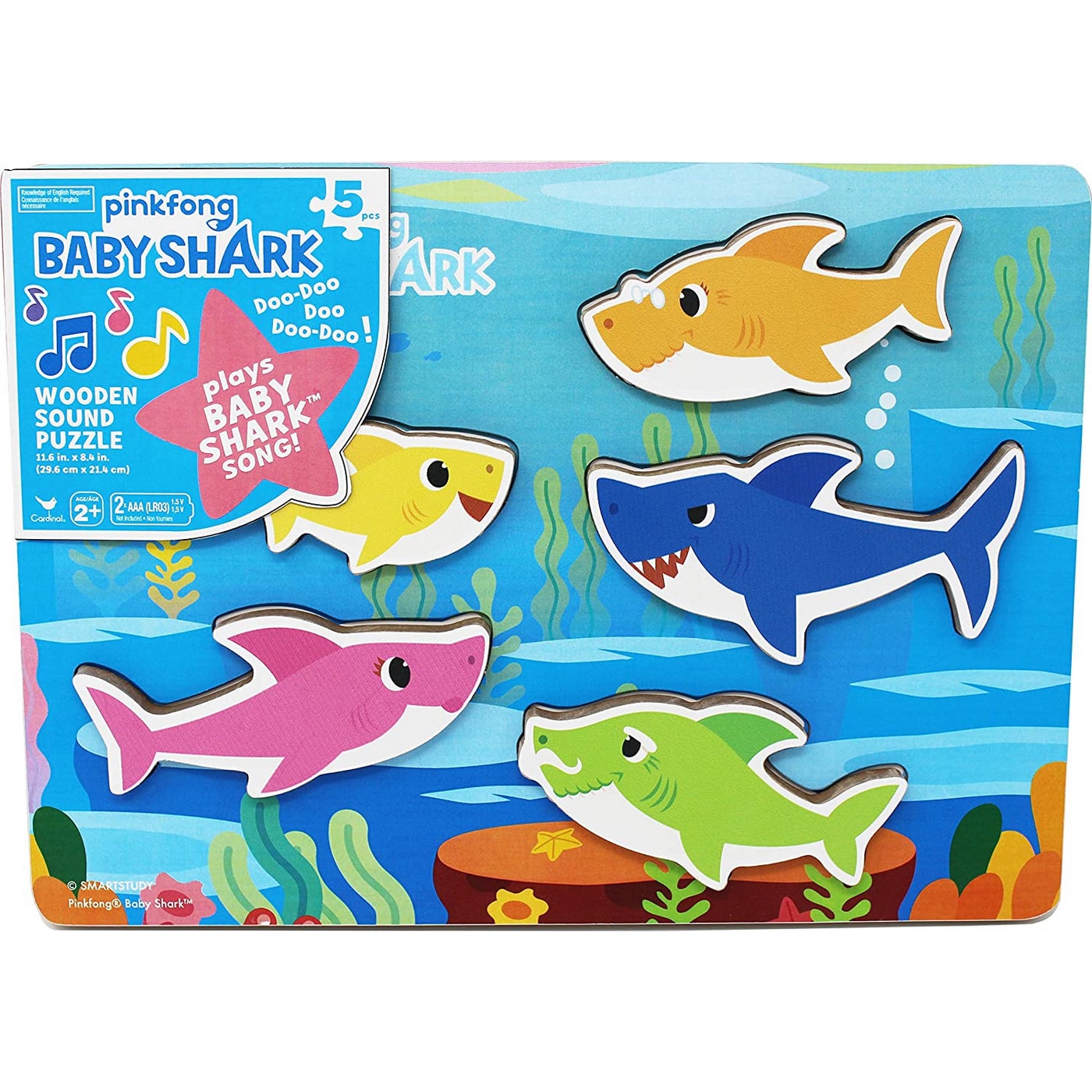 Puzzle muzical Spin Master - Baby Shark, 5 piese