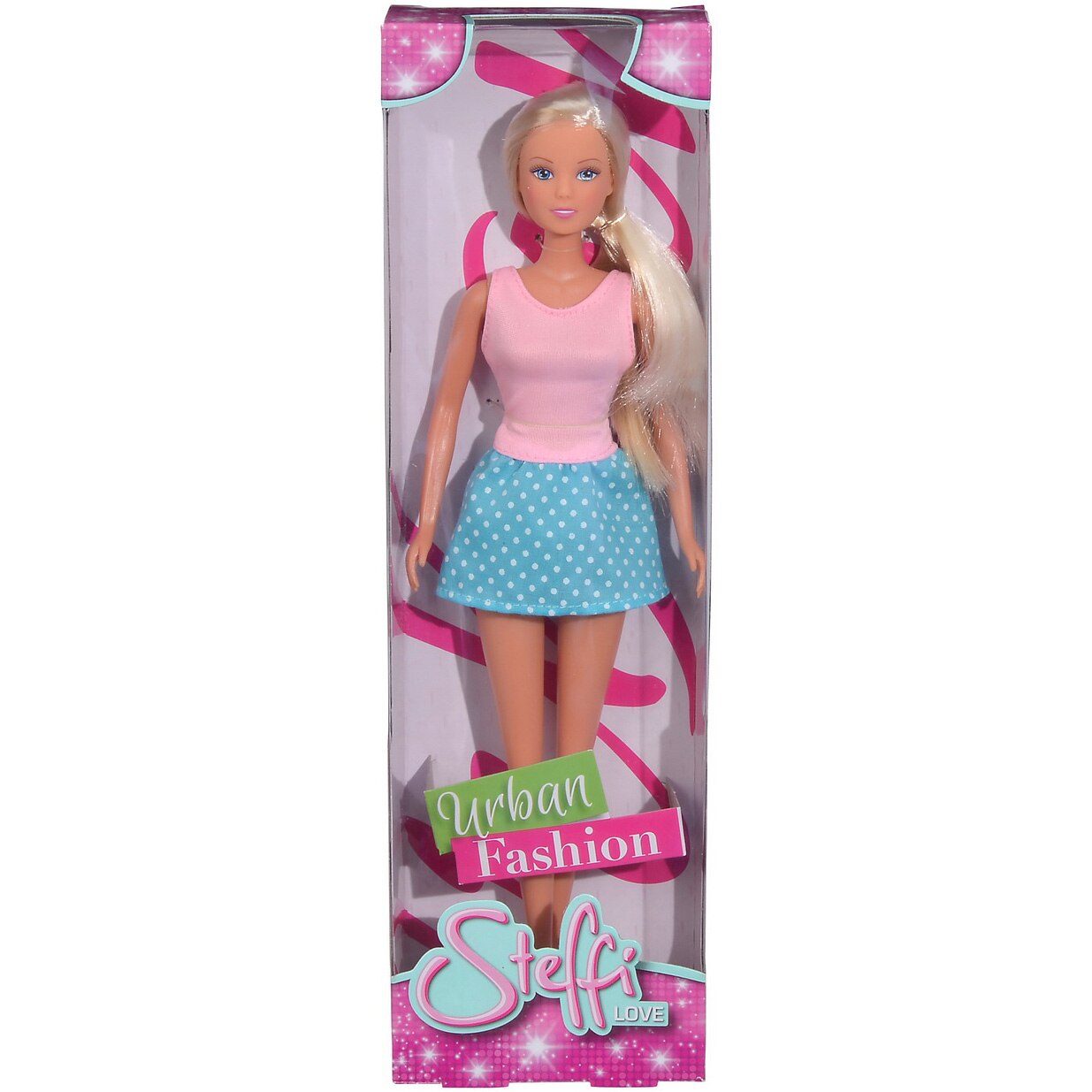 Papusa Steffi Love - Urban Fashion, bluza roz