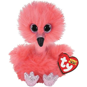 Jucarie de plus TY - Beanie Boos, Flamingo, 15 cm Jucarie de plus TY - Beanie Boos, Flamingo, 15 cm