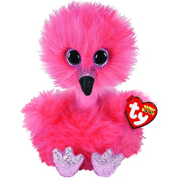 Jucarie de plus TY - Beanie Boos, Flamingo, 24 cm Jucarie de plus TY - Beanie Boos, Flamingo, 24 cm