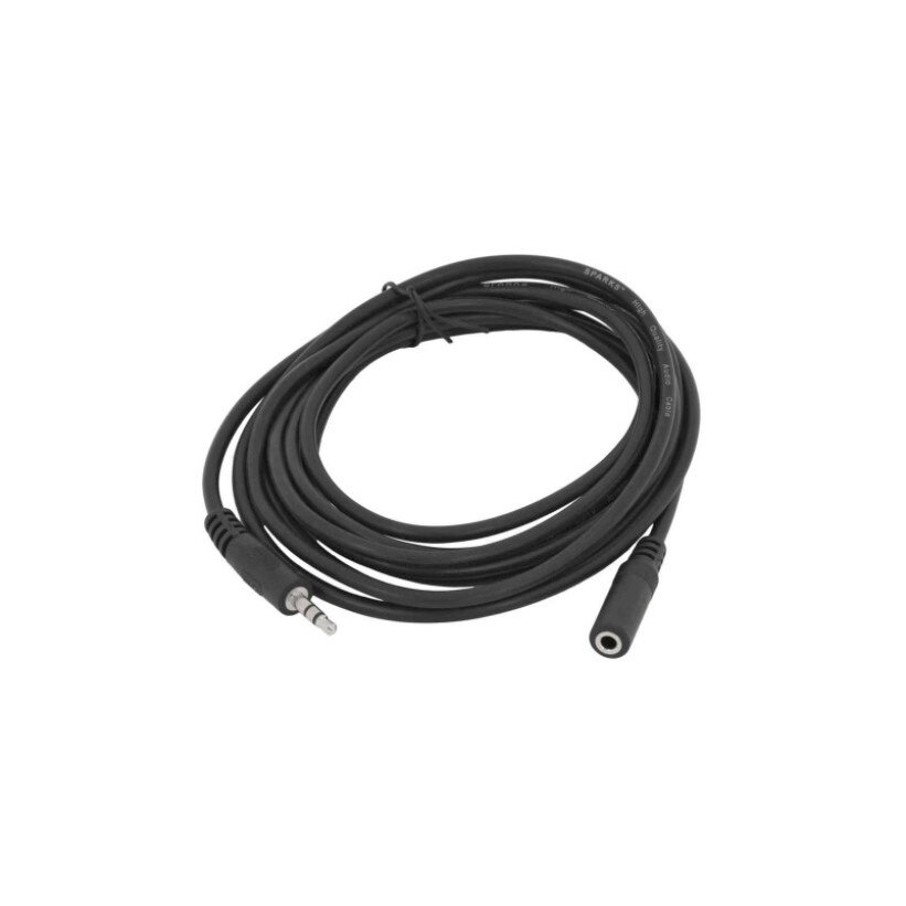 Cablu cu mufa Jack 3,5mm, mam/tata, ultra rezistent, 8 metri, Negru