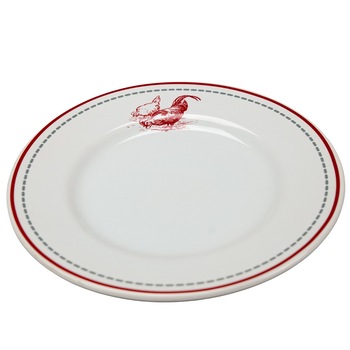 Set 6 farfurii desert, Cesiro, 20 cm, Alb Pur decor cu Pasari Set 6 farfurii desert, Cesiro, 20 cm, Alb Pur decor cu Pasari