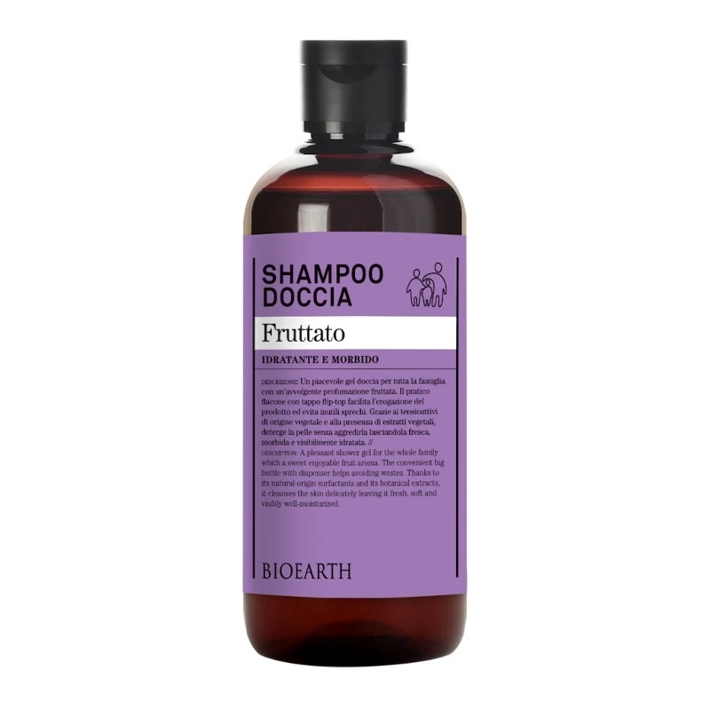 Sampon si gel de dus cu aroma de fructe, Bioearth, 500ml
