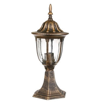 Stalp Ornamental Exterior Iluminat, RT, Casa Gradina Curte Alee Trotuar, Design Antichizat, Felinar, Dulie Soclu E27, Inaltime 30cm Stalp Ornamental Exterior Iluminat, RT, Casa Gradina Curte Alee Trotuar, Design Antichizat, Felinar, Dulie Soclu E27, Inaltime 30cm